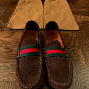 Authentic Gucci Suede driving moccasins